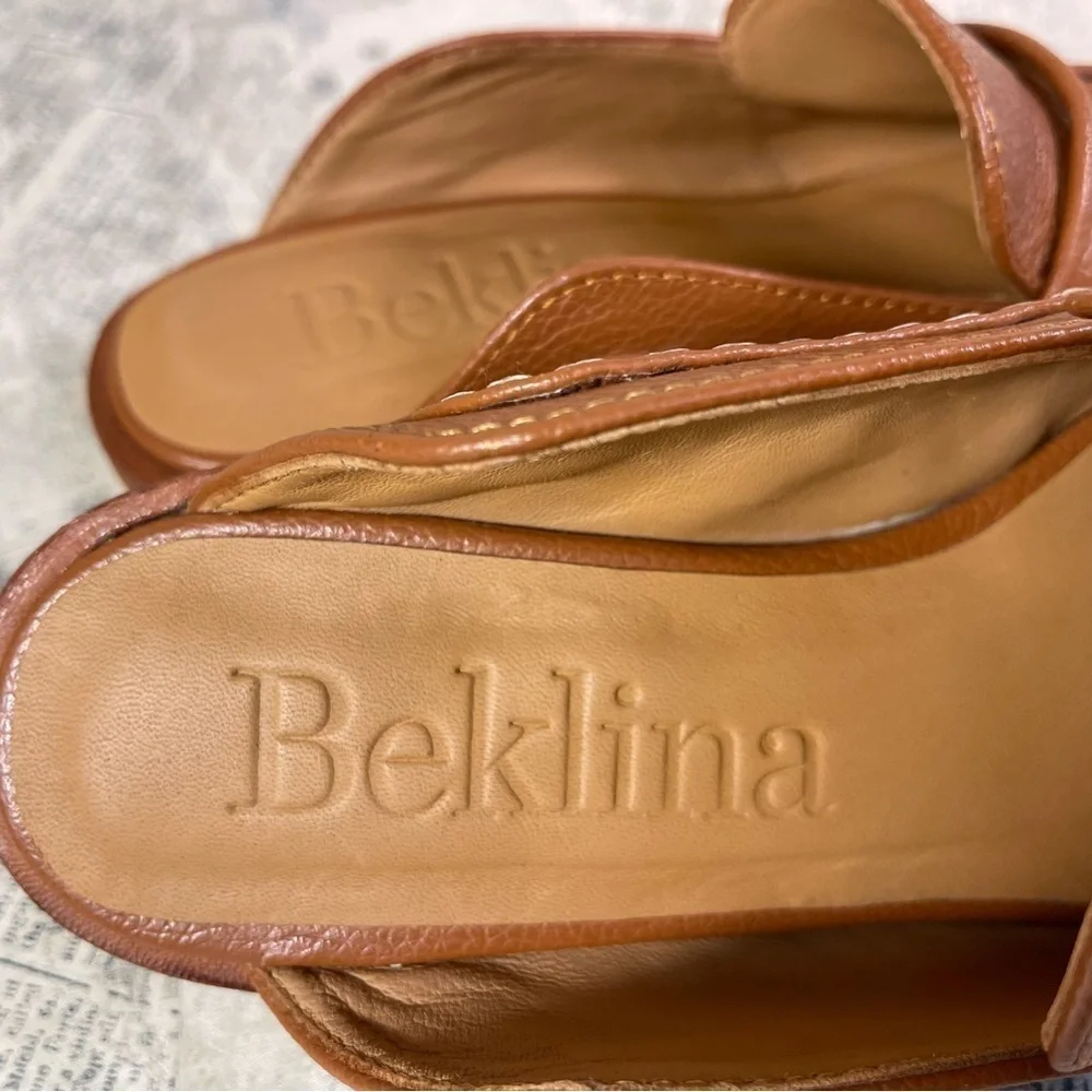 Beklina Loafer Mule Cocoa Brown Leather Penny Loafers Handmade Peru